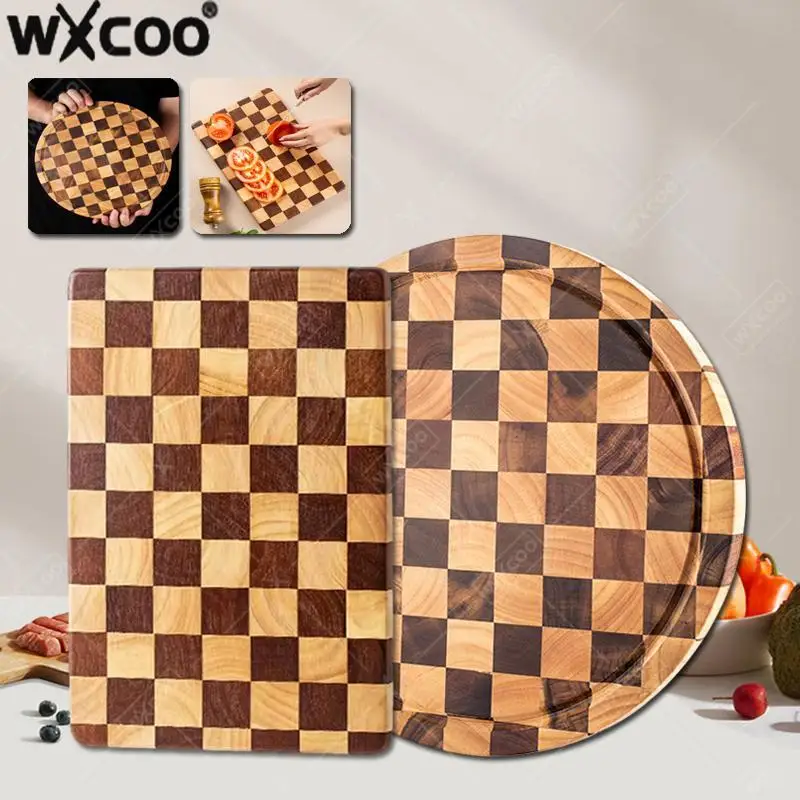 

12-дюймовая деревянная круглая разделочная доска, кухонная разделочная сервировочная доска для нарезки овощей, сыра, акации, деревянная разделочная доска x12