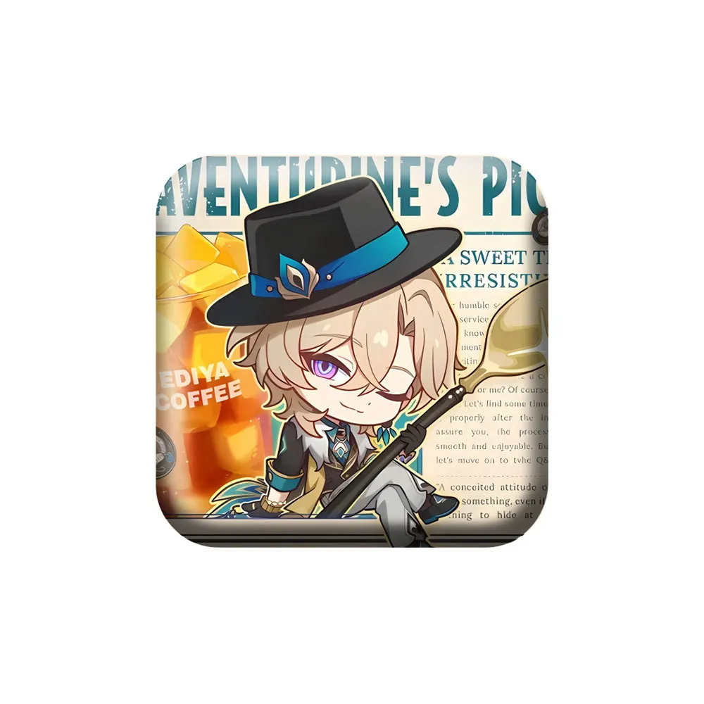 Honkai: Star Rail - مفصل قهوة Ediya - مجموعة زينة أكريليك محلية الصنع ذات علامة تجارية، سلاسل مفاتيح، شارات - مثالية للهدايا #3