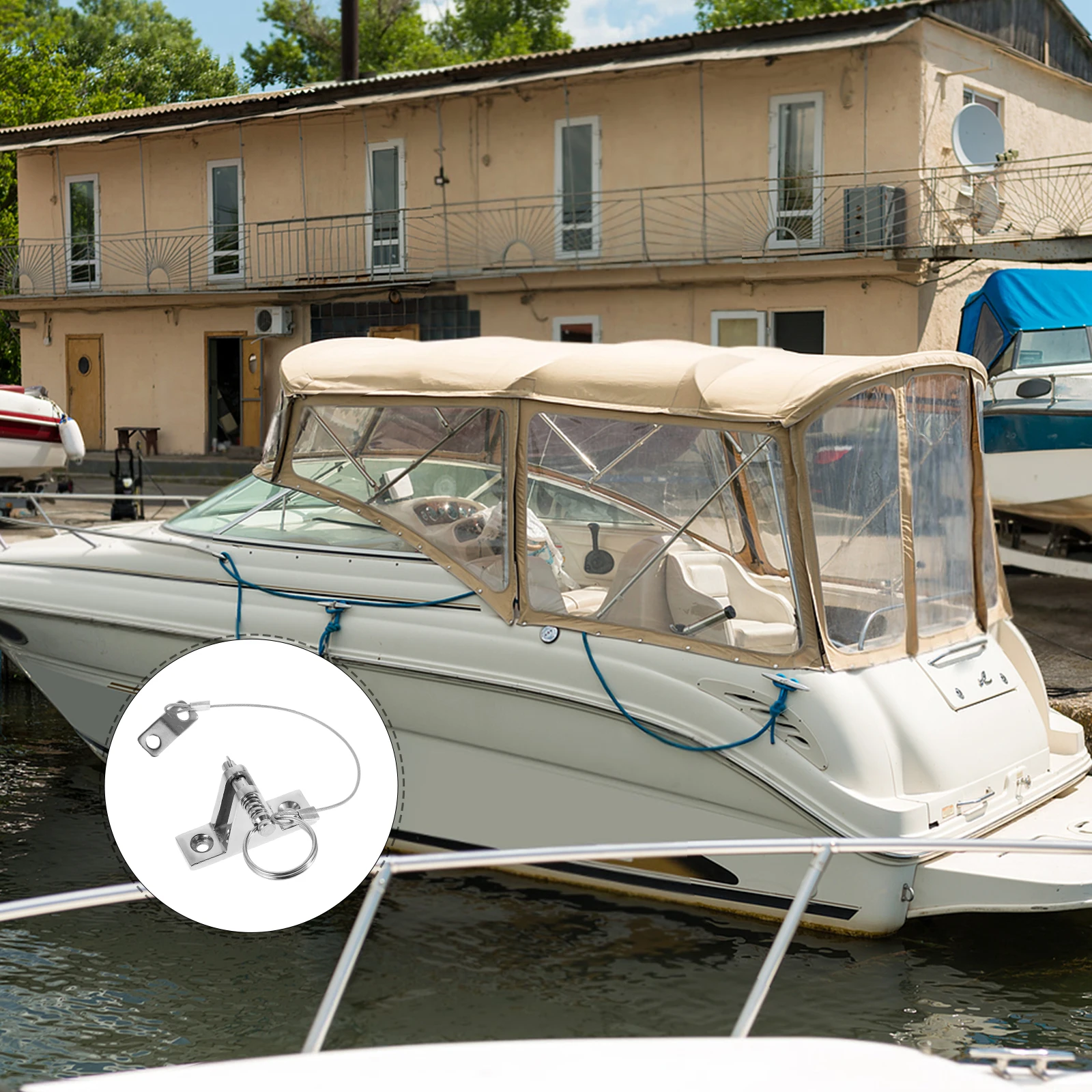

Adjustable Stainless Steel Awning Accessories Marine Grade Boat Deck Hardware UV Protection Durable Bimini Top Shade Parts Boat