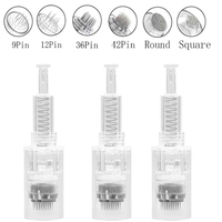 10pcs 12pin/36pin Microneedling DermaPen Needles Screw Cartridge Replacement Heads Microneedling Tattoo Needles Nano MicroNeedle