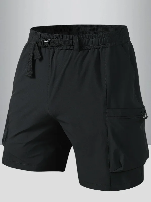 

Мужские летние функциональные спортивные брюки средней длины в американском ретро-стиле для активного отдыха, новинка