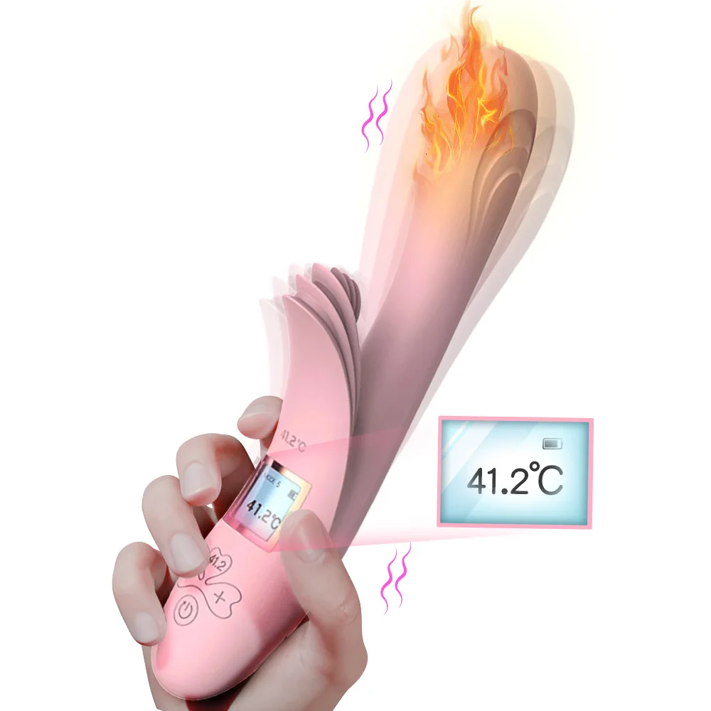 

Adjustable Heating Female Powerful Vibrator Realistic Dildo Clitoral Masturbator Sex Toys for Women Couple Adult Supplies 18