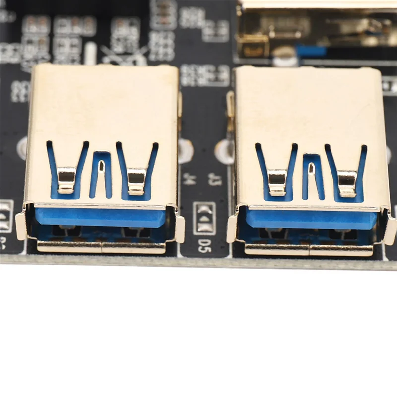 

10 новых 4-портовых адаптеров Pcie Riser PCI-E 1X на 4 USB 3.0 PCI-E Rabbet GPU Riser Extender Ethereum ETH/Monero XMR