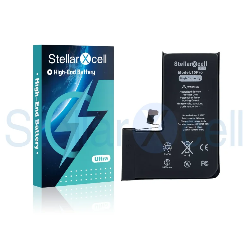 StellarXcell Ultra batterie haute capacité réelle pour batterie Apple 7 8 11plus 12pro 13mini 14ProMAX X XS XR XSMAX 15Pro