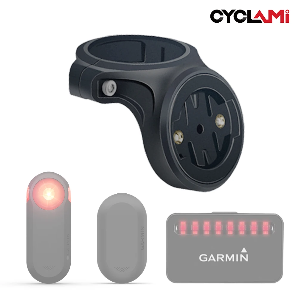 Cyclami bicicleta radar lanterna traseira montagem lâmpada traseira selim suporte para garmin varia radar retrovisor rvr315 rtl510 515 500