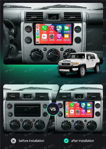 Imagen 2 del producto Android15 Radio del coche para Toyota FJ Cruiser J15 2006 2007 2008 2009 2010 2012 - 2020 navegación GPS reproductor de vídeo Multimedia estéreo
