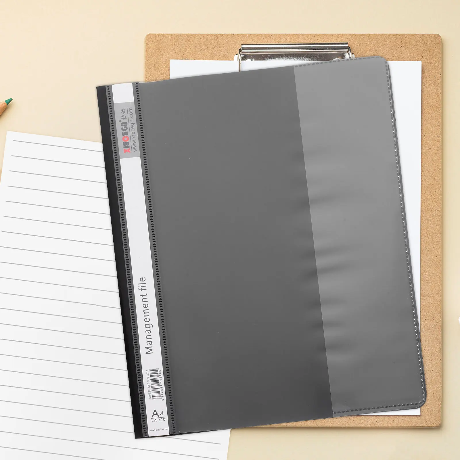 

12Pcs A4 Reusable Document Sleeve Plastic File Folder 2-Hole Report Cover for Organizing Contracts Reports Papers