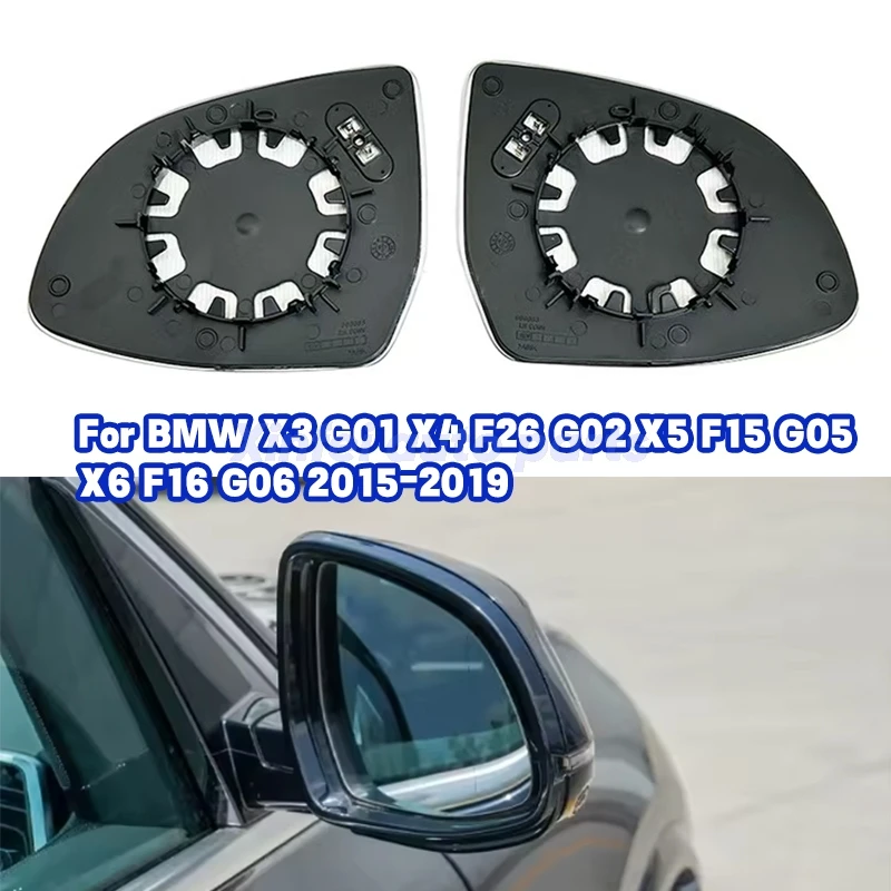 

Боковое зеркало заднего вида с подогревом для BMW X3 G01 X4 F26 G02 X5 F15 G05 X6 F16 G06 2015-2019 автомобильные аксессуары