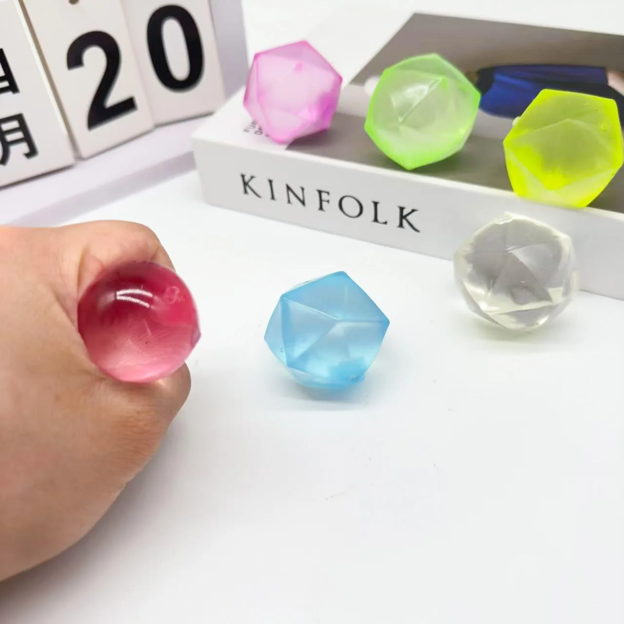 Small Size Cute Diamond Maltose Squishy Squeeze Ball Portable Soft Pinch Fidget Toy Stress Anxiety Relief Decompression Tool