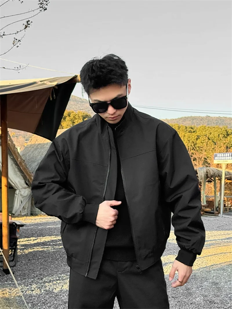 

Мужская повседневная куртка American Sle Workwear с воротником-стойкой, модель Haome Harlington, осенне-зимняя, модный бренд