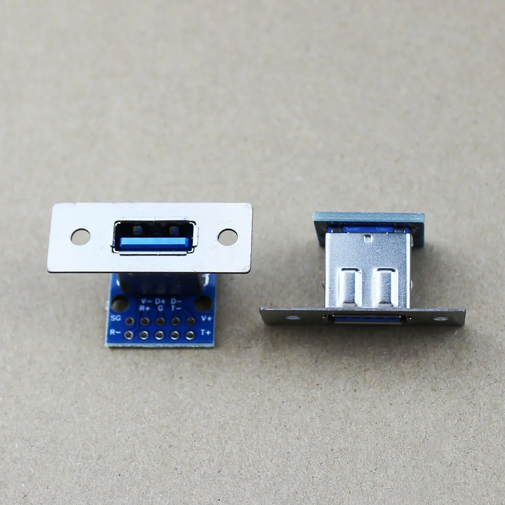 1Pcs USB3.0 Male Female Horizontal with Screw Fixing Hole USB with Pin Test Board Connector WP-159 image 4