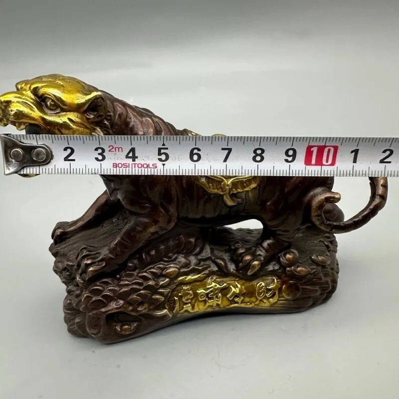 Crafted Brass Tiger Roar Home Decorative Ornament Creative Gift Bronze Craft