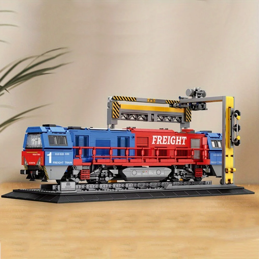 

City Trains MOC 66021 G2000 European Freight Train Transport Railway Track Model 1980PCS Building Blocks Brick Puzzle Toys Gift