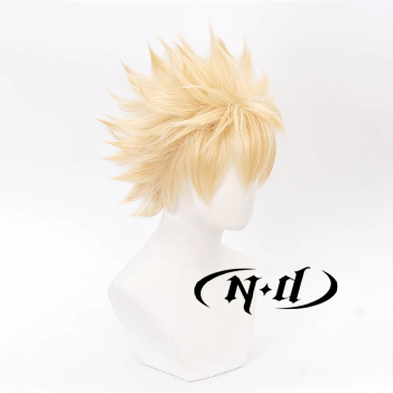 Pelucas de Cosplay ND Katsuki Bakugo, peluca My Hero Academia, pelucas de pelo de Cosplay de Anime para Comic Con Coser, sintético resistente al calor