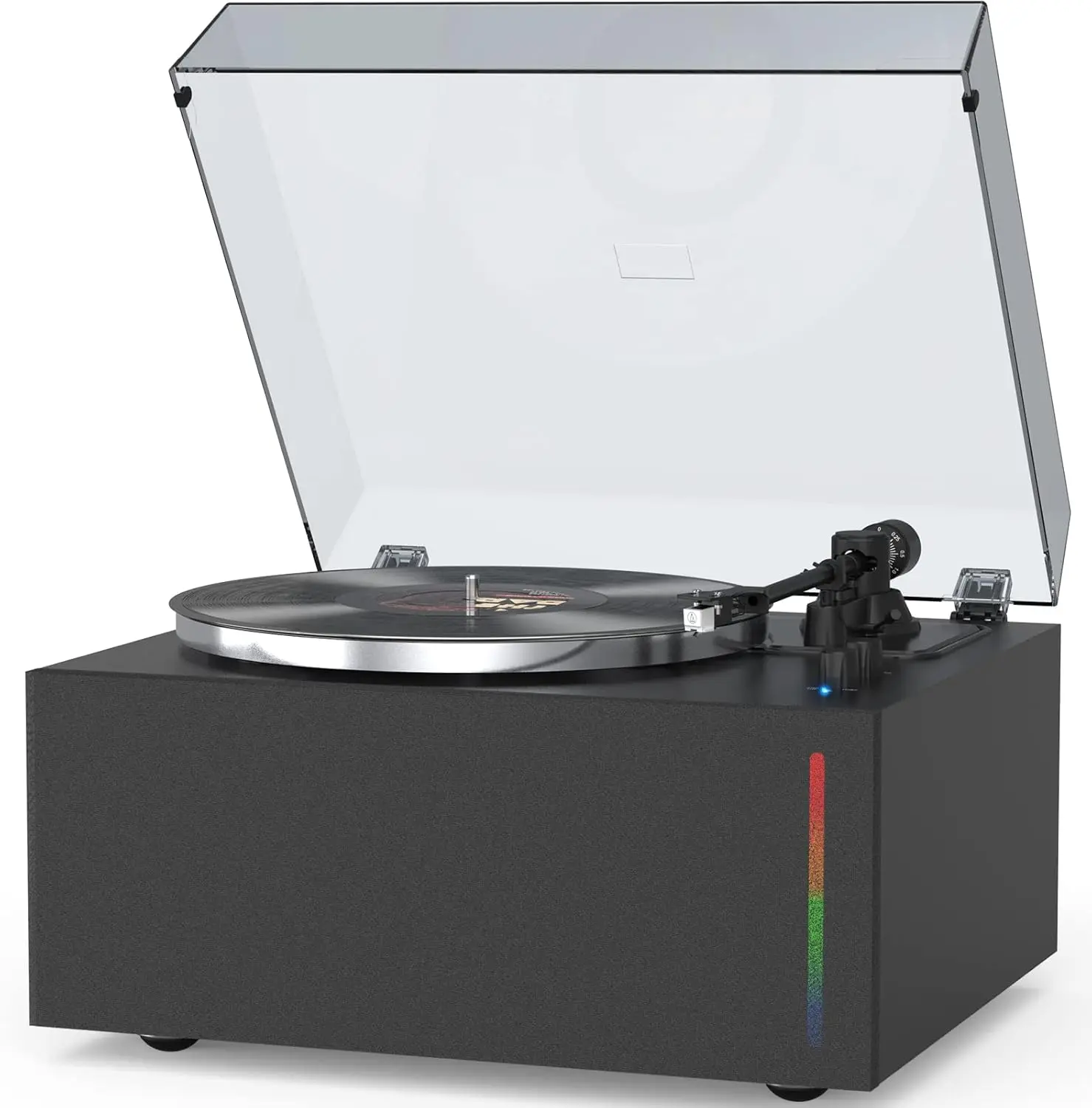 Turntables Vinyl Record Player Built-in Treble and Bass Speakers Phono Preamp Upgraded, High Fidelity All-in-One Record Player