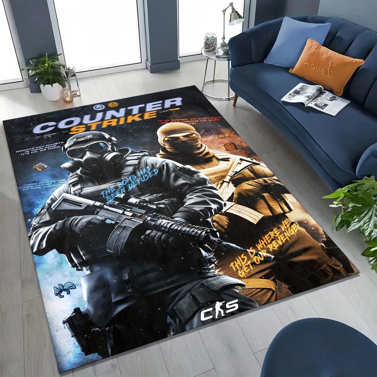 

27 Style CS GO Game Counter Strike Gamer Rug for Bedroom Living Room Sofa Home Doormat Decor, Large Kid Play Non-slip Floor Mat