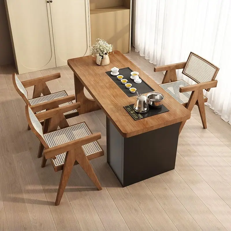 Factory Direct 2026 Top Rated Solid Wood Tea Table Small Unit Household Solid Wood Tea Table Modern Simple Office Leisure Balcon