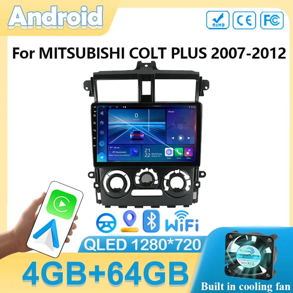 

Автомобильный радиоприемник на Android для MITSUBISHI COLT PLUS 2007-2012, навигация GPS, стерео, Wi-Fi, мультимедийный, беспроводной, для Carplay 5GWifi, DVD