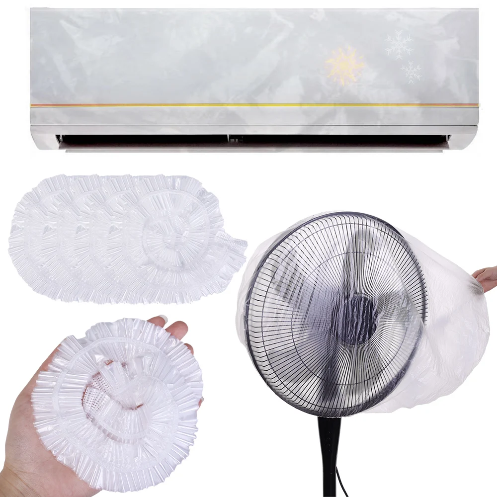 Air Conditioner Dust Cover Disposable Indoor Unit Cover Furniture Oven Fan Clear Large Elastic Bag Home Dustproof Wholesale