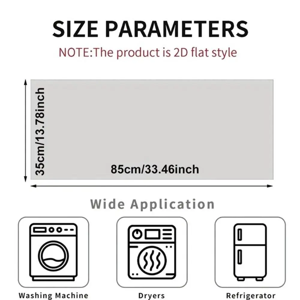 85x35cm Microwave Oven Dust Cover Oil Proof Waterproof Washable Machine Protector Polyester Fabric Microwave Dust Cover