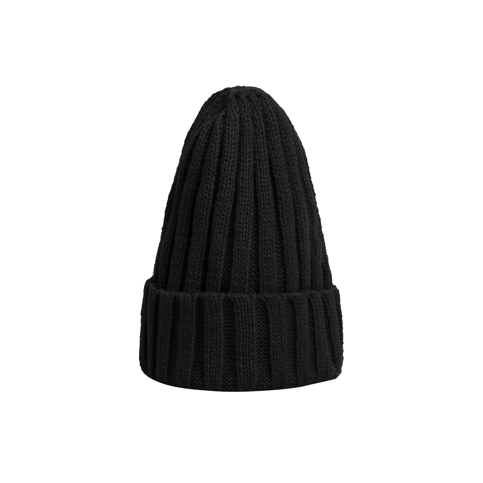 Winter Women Hat Solid Color Skull Cap Knitted Red Beanie Casual Cozy Acrylic Black Hats for Men