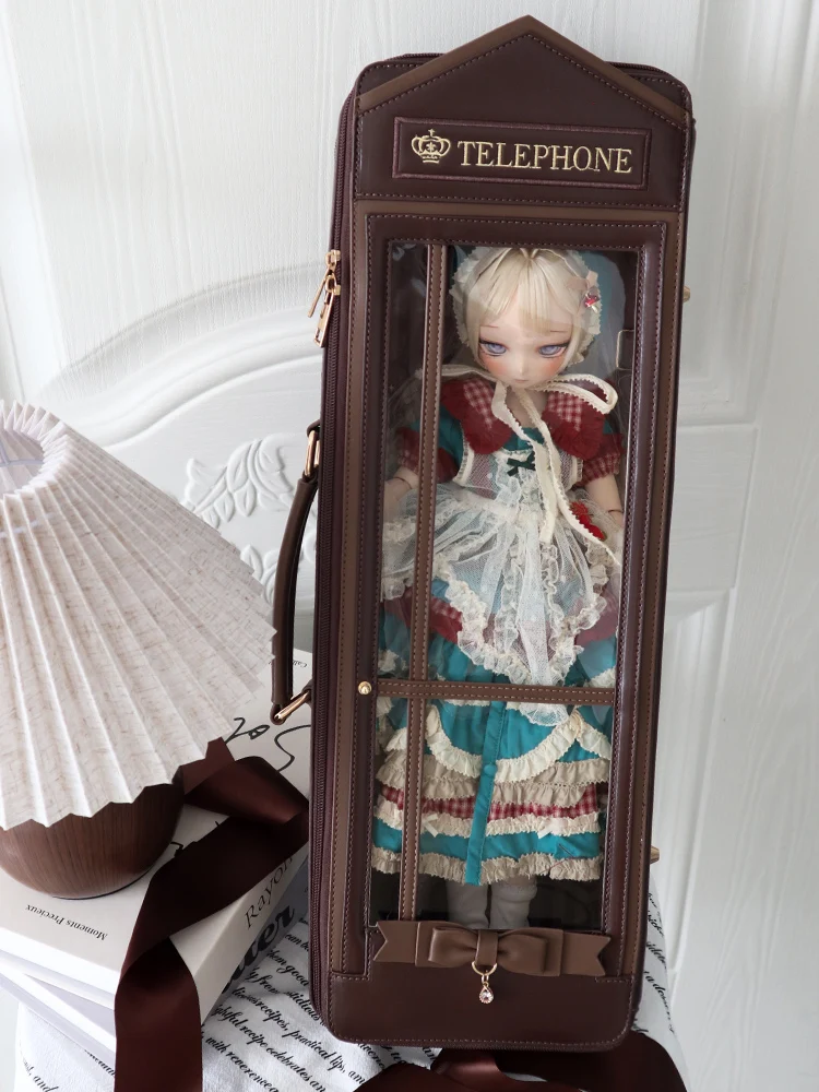 Original Kawaii Y2k 4 Points Bjd Baby Doll Bag Students Cute Doll Collection Bag Portable Crossbody Shoulder Bjd Shoulder Bags