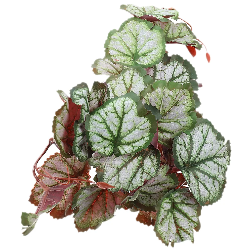 

Artificial Hanging Plant Terrarium Decor Simulated Reptile Plant For Climbing Pets Green Fake Leaves Indoor Habitat Ornament