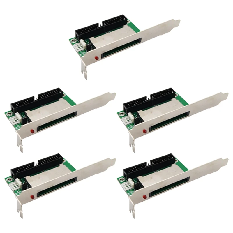 Carte Flash Compact CF 40 Broches vers 3.5 IDE, Adaptateur Convertisseur Pci, Panneau Arrière