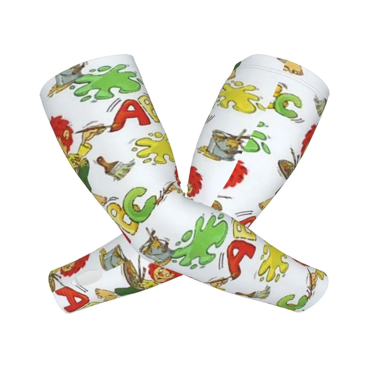 

Pumuckl уличные рукава для защиты от солнца и ультрафиолета, летние рукава из ледяного шелка для езды на велосипеде с татуировкой