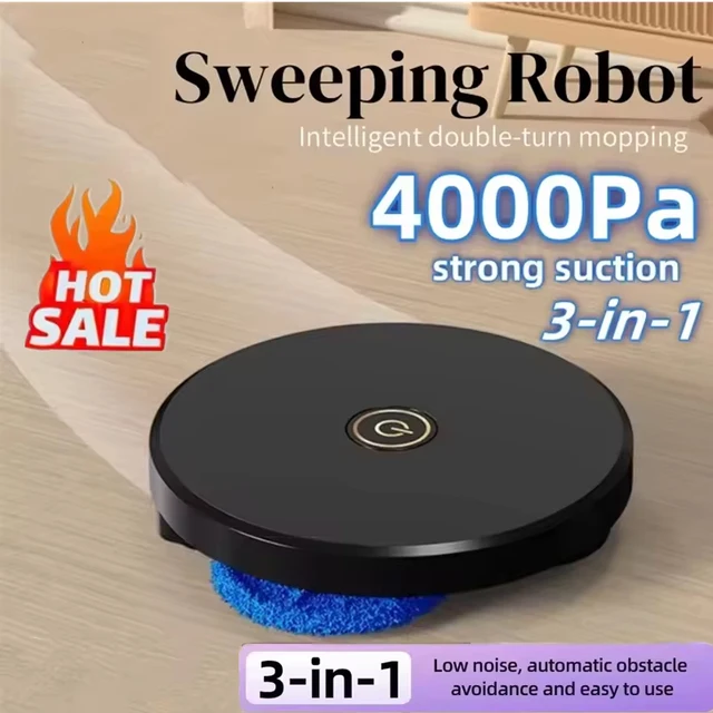 XMSJ Robot Mop – USB-Rechargeable Automatic Two-Wheel Sweeper