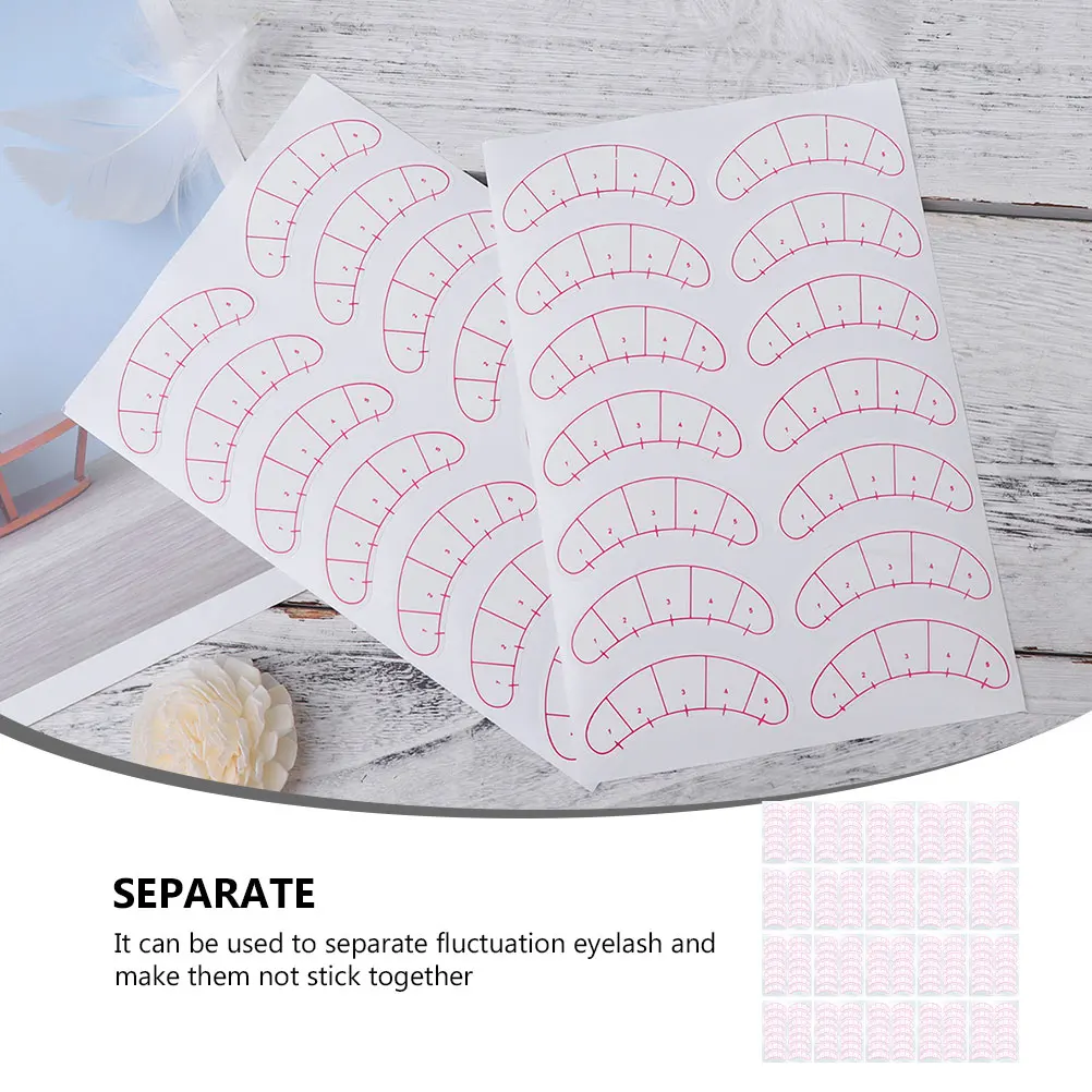 

320Pcs Eyelash Isolation Patches Reusable Lash Extension Stickers for Separating Fluctuation Eyelashes Positioning Film