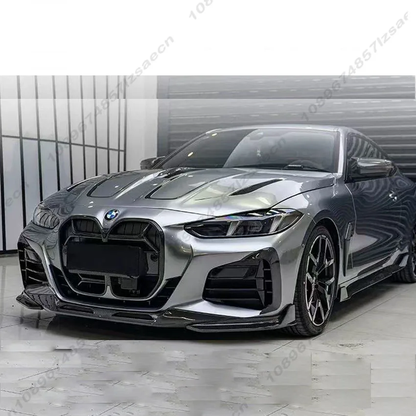 شبكة سباق السيارات ACC لسيارات BMW 4 Series G22 G23 كوبيه 2 أبواب 425i 430i M440i 2021-2024 شبكة المصد الأمامي للسيارة CS نمط أسود