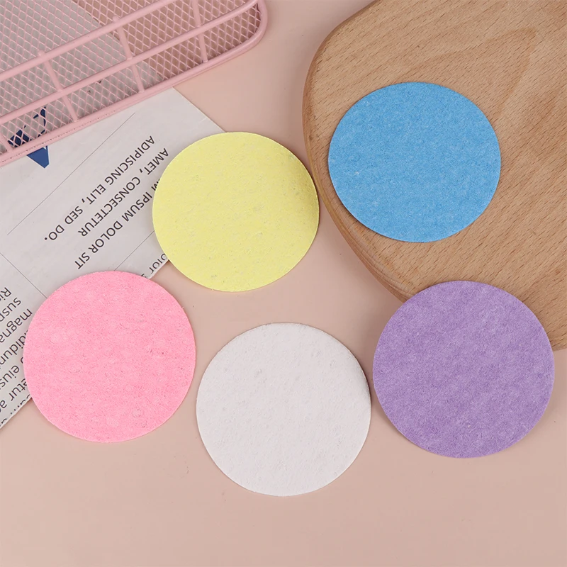 5 قطعة لب الخشب الطبيعي الإسفنج غسل الوجه نفخة رغوة الوجه نفخة التجميل نفخة الوجه التطهير الإسفنج ضغط غسل الوجه نفخة #5