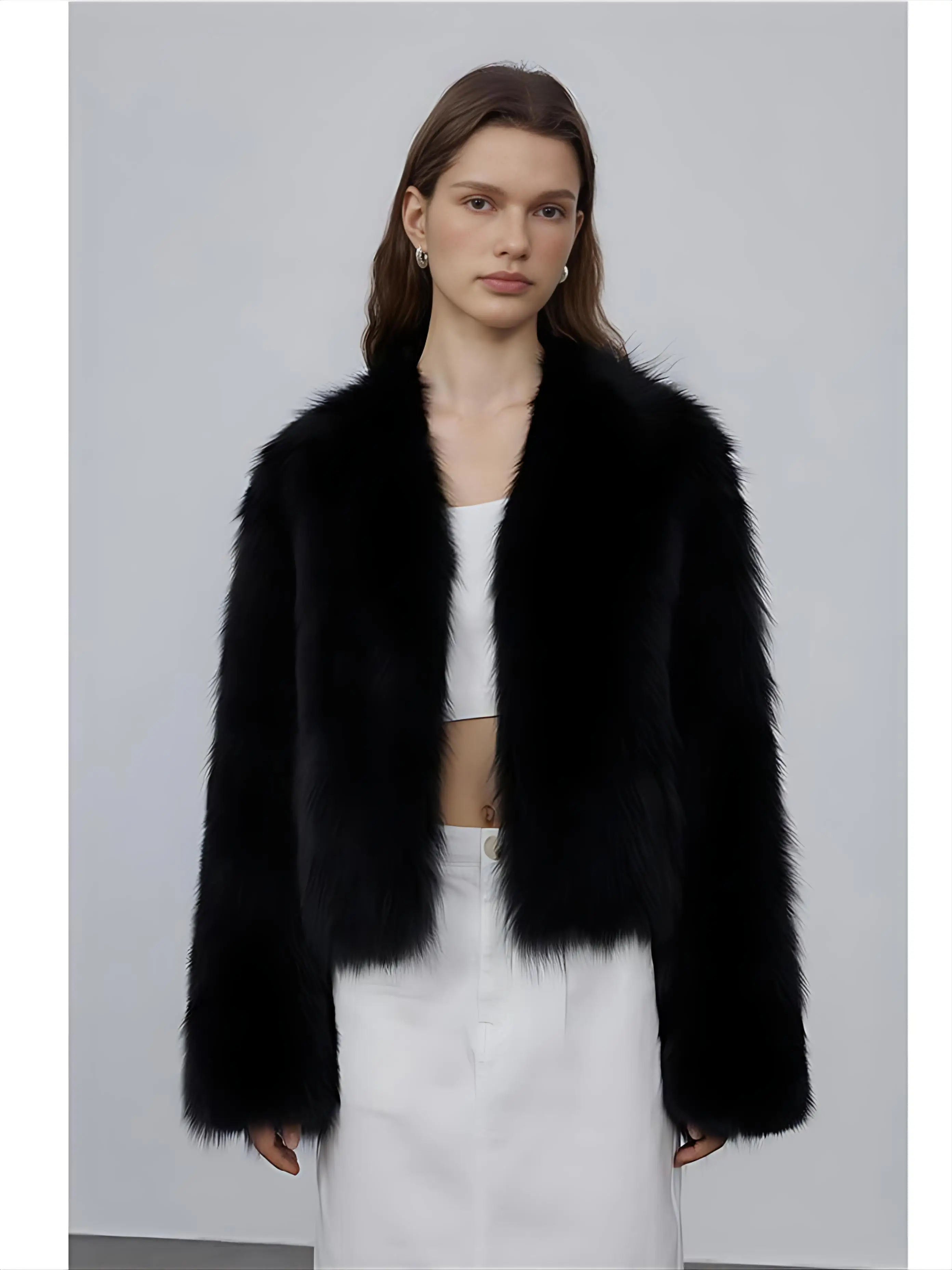 Manteaux en fausse fourrure de vison pour femmes, épais et épais, pour jeunes, rue, décontracté, tendance, à capuche, chaud, moelleux, surdimensionné, mode Harajuku Ins