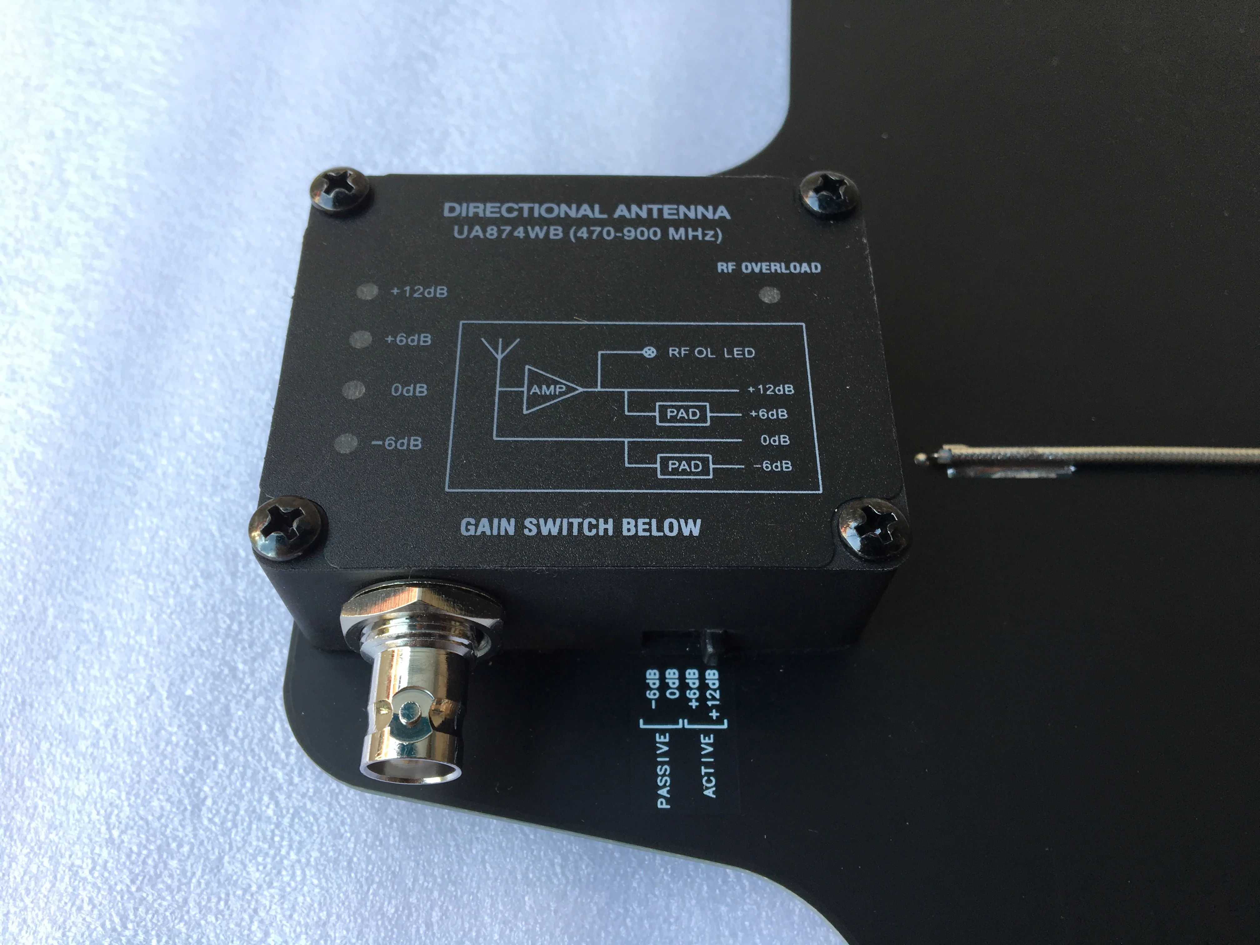 Imagem -04 - Antena Direcional Ativa e Kit Sistema Splitter Uhf Amplificador Integrado para Distribuidor Ua874 wb Ua844 Ua845 Pcs