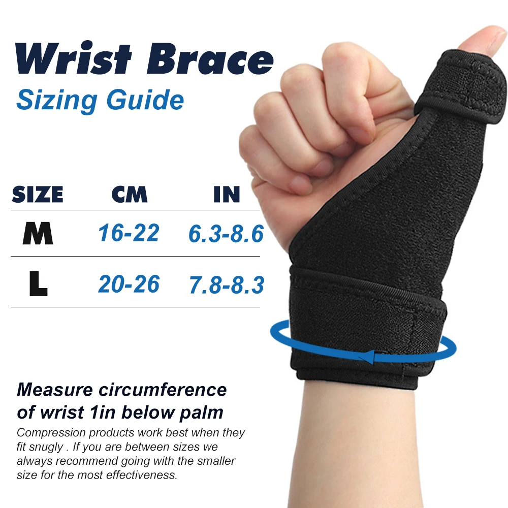 1PCS Wrist Thumb Brace,Thumb Spica Splint Braces Left Right Hand for Arthritis,Thumb Guard Stabilizer Protector for CMC Sprains