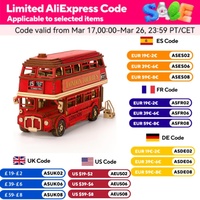 Robotime rolife London Tour Bus 3D Wooden Puzzles Wood Model Toy Car to Build Crafts Collectibles Gifts for Boys Girls