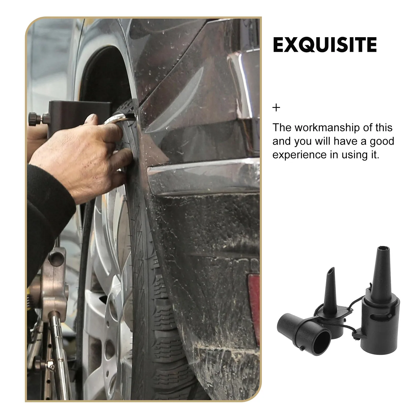 

1 set 1 Set Plastic For Air Replacement Nozzles Air Mattress Pump Nozzles Inflatable Bed Adapter Bicycle Pump Attachments For