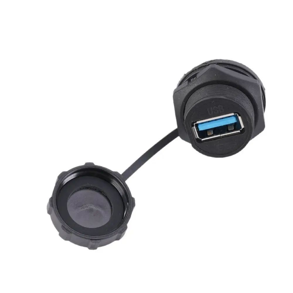 Aviation Grade USB 3 0 Socket Waterproof Connector Female To Female Adapter For Outdoor Camera Security Monitoring System