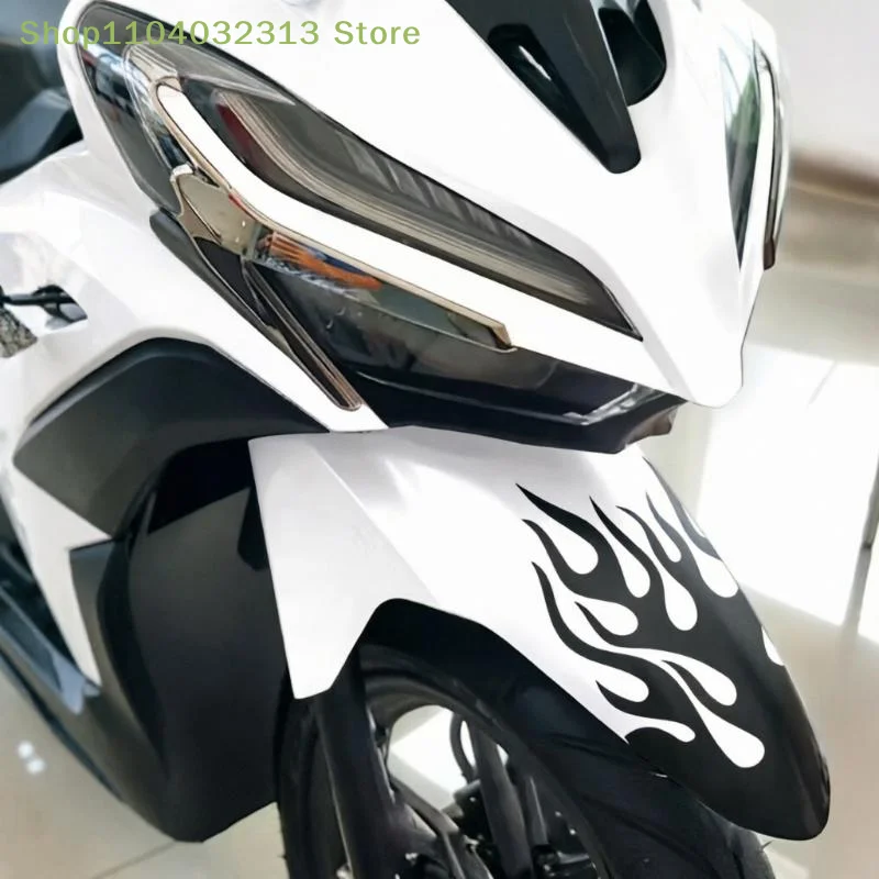 petite1PC Waterproof Motorcycle Reflective Sticker Racing Stripes Decal Flame Decoration For Motorcycle Electric Scooter view 5