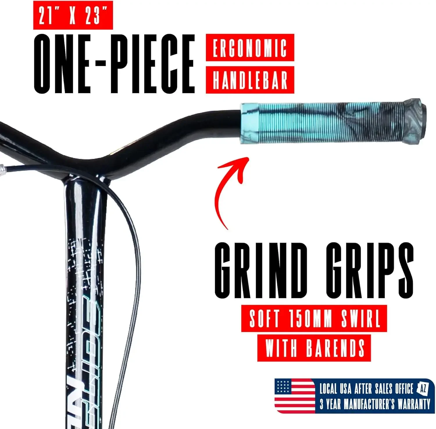 Grand trottinette pour adultes, adolescents et enfants de 8 à 12 ans avec béquille - Pneus remplis d'air de 12", pont large, cadre en acier léger - Urb