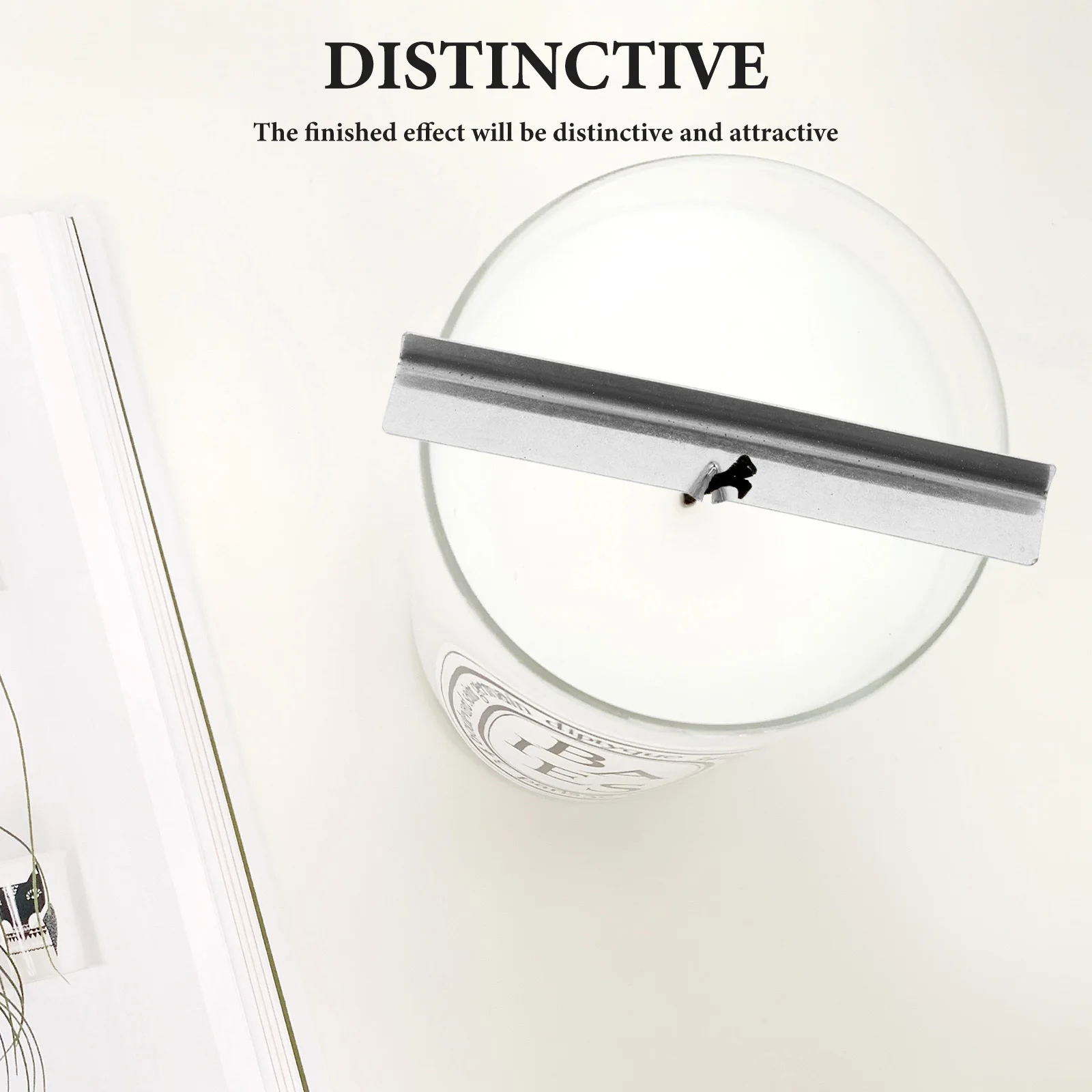 

10Pcs Metal Wick Holders Stainless Steel Centering Tools for DIY Homemade Candles Wick Holder Accessories