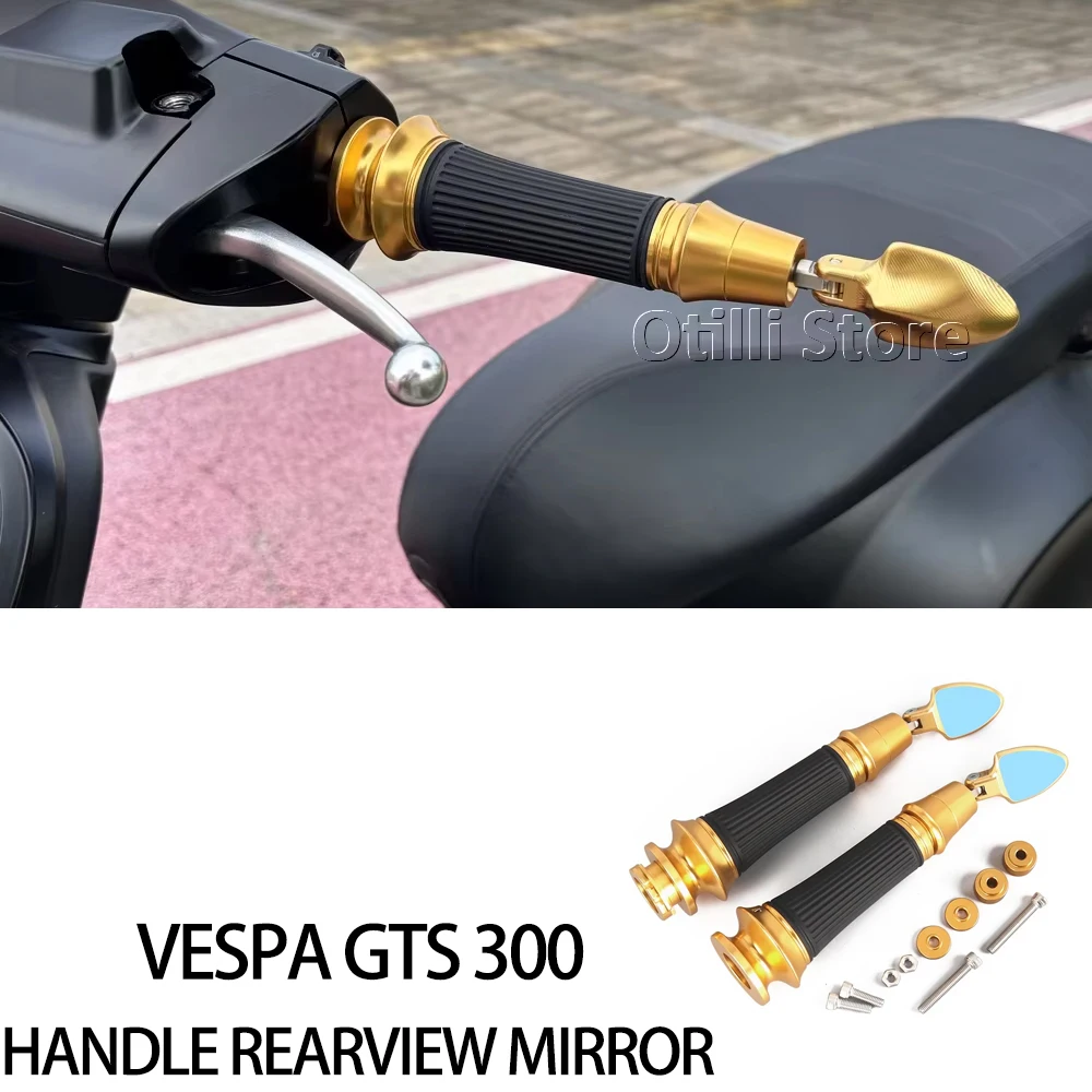 

CNC For Vespa Sprint 150 Primavera 150 GTV 300 GTS 125 300 Super Motorcycle Hand Grips Bar End Mirrors Handlebar Tip Rearview
