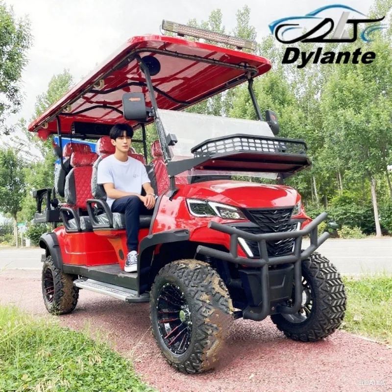 2025 New Golf Cart, Top Speed 40-45km/h Hunting Golf Scooter, Multi-Function Off-Road Lifting GolfCart
