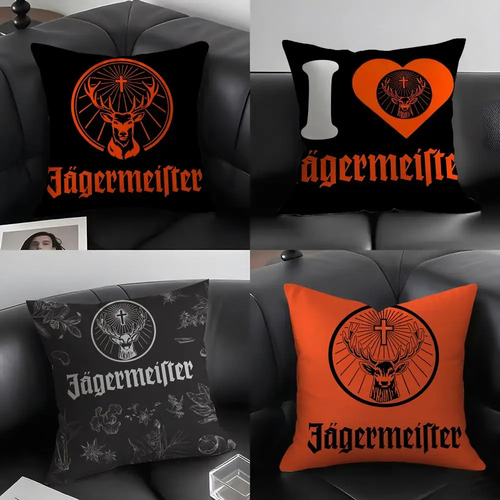 Cool J-Jagermeister Cushion Cover Pillowcase Ultra Soft Skin Friendly Fabric Cloud Like Comfort & Concealed Zipper
