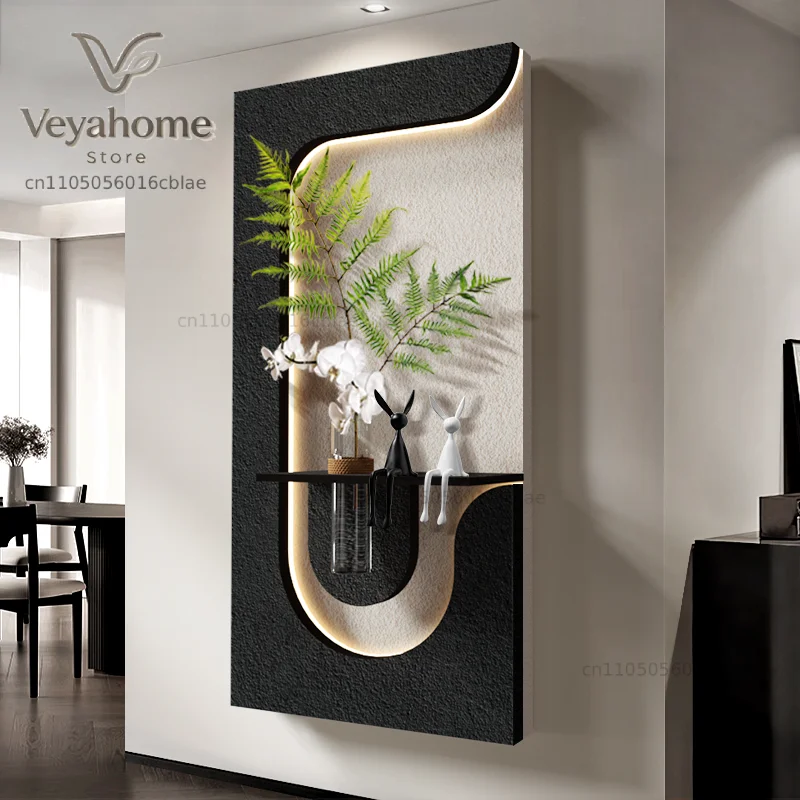 Entrance Decorations LED Wall Lamps For Corridor Hallway Living Room Modern Sandstone Hanging Painting Lustre Home Mural Lights