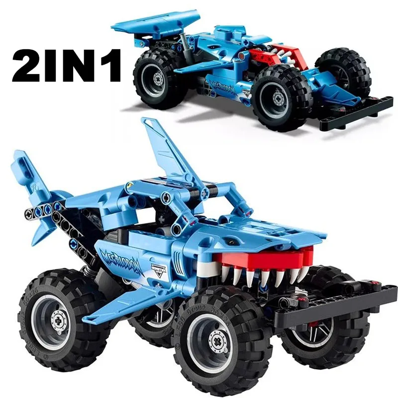 Technical Shark Off-road Sport Racing Building Blocks Hypercar 42134 Brick Cross Country Model Vehicle Toy Kids Adult For Gifts