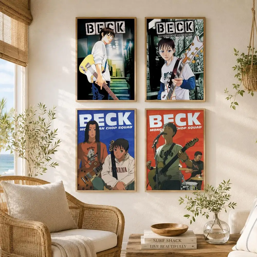 Anime B-Beck Mongolian Chop Squad Poster Versatile HD Waterproof Wall Art Self-Adhesive Decor for Any Space Ideal Gift