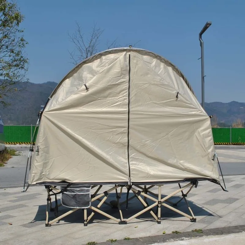 2-in-1 ground-off tent, camp bed tent, individual tent, independent single backpack camping tent does not include a bed