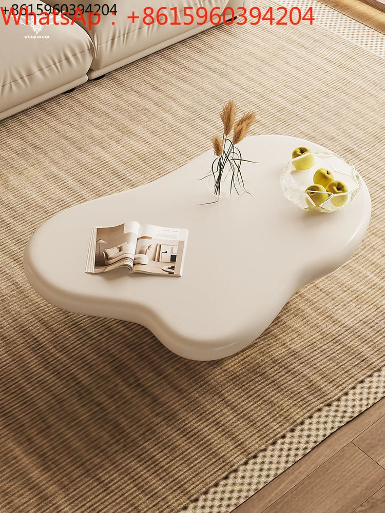 Cream Fengyun tea table minimalist living room Italian minimalist creativity light extravagant small coffee table